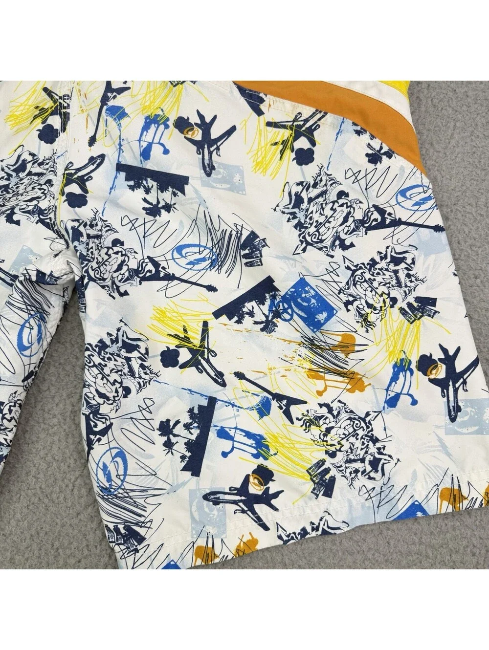 Vintage Kirra Board Shorts Size 31 Y2K 90s 10” Drawstring Surf Skate